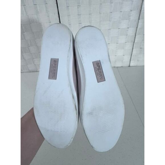 "SPERRY" Sailor ,Leather, Ribbon Lace- Up Boat Shoe , Gray/Lavender,SZ 8, Summer - Picture 7 of 8